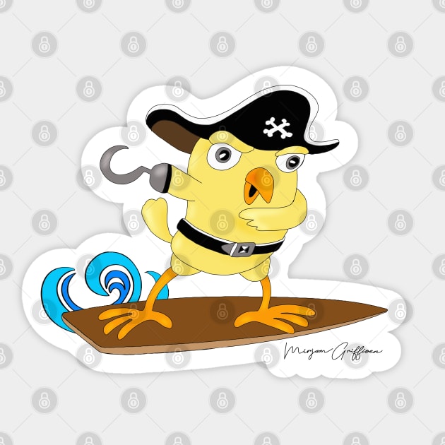 This little pirate chic is super COOL Sticker by Griffioen